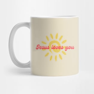 Jesus Loves You Sunshine Christian Mug